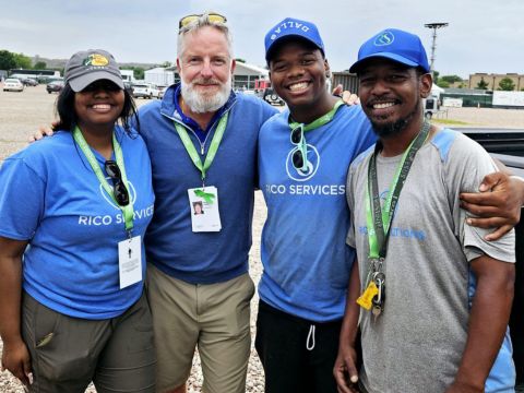 rico's team in event sustainability project